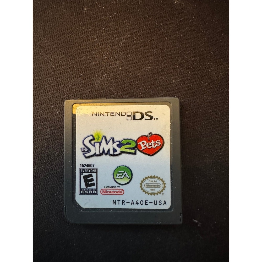 The Sims 2 Pets Nintendo DS Game Cartridge NTR-A40E-USA EA Games Life Simulation